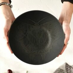 Royal Botanic Gardens Kew Living Jewels Salad Bowl 24cm - Black