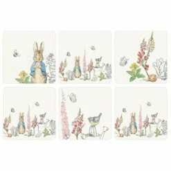 Peter Rabbit Original Set Of 6 Coasters