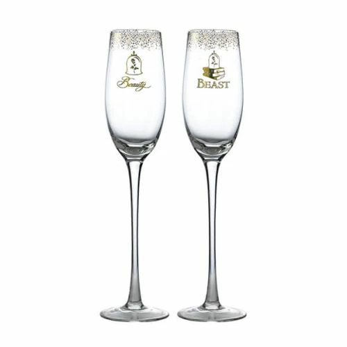 Disney Belle Wedding Toasting Glass