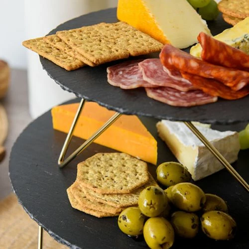 Artesa 2 Tier Slate Serving Platter - Image 5