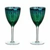 Artland Peacock Set Of 2 Wine Glasses