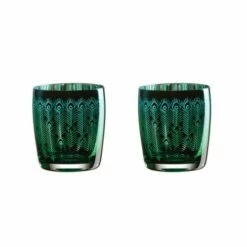 Artland Peacock Set Of 2 DOF Tumblers