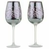 Artland Filigree Wine Glasses Lilac Set Of 2