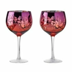 Artland Set Of 2 Bloom Gin Glasses