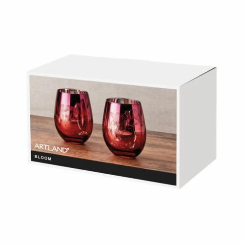 Artland Set Of 2 Bloom Stemless Tumblers - Image 2