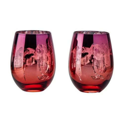 Artland Set Of 2 Bloom Stemless Tumblers