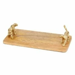 Artesa Rectangular Serving Board With Leopard Handles