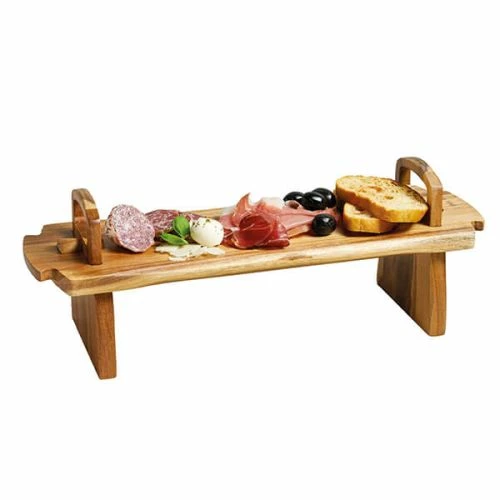 Artesa Medium Acacia Wood Antipasti Platform Platter - Image 2