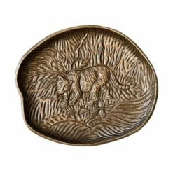 Artesa Embossed Serving Dish With Leopard Design