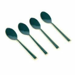 Artesa Enamel Teaspoons Set Of 4 Green