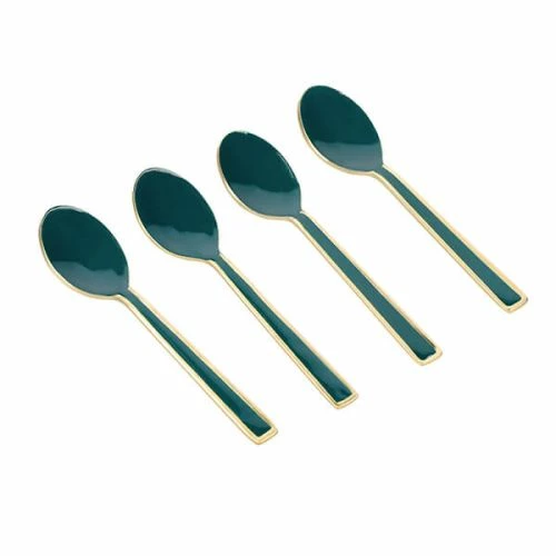 Artesa Enamel Teaspoons Set Of 4 Green
