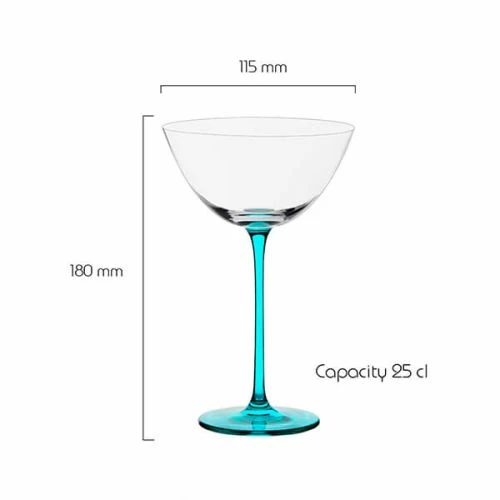 Anton Studios Gala Set Of 4 Cocktail Glasses - Image 3