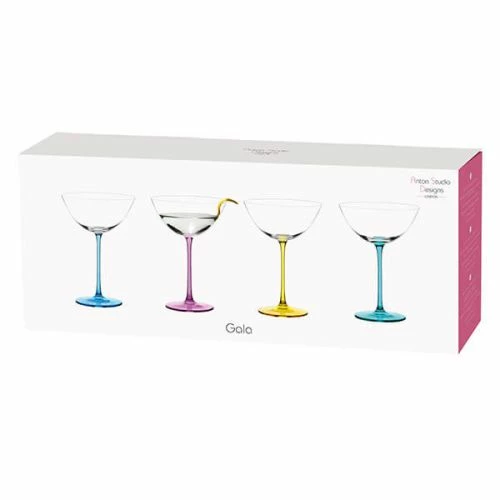 Anton Studios Gala Set Of 4 Cocktail Glasses - Image 4