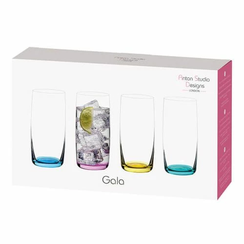 Anton Studios Gala Set Of 4 Hiball Tumblers - Image 4