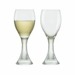 Anton Studios Design Manhattan Set Of 2 White Wine Glasses