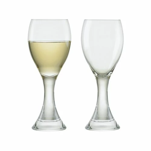 Anton Studios Design Manhattan Set Of 2 White Wine Glasses