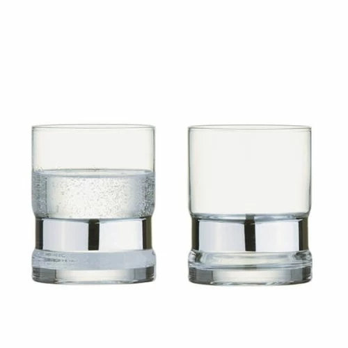 Anton Studios Set Of 2 SoHo DOF Tumblers Silver