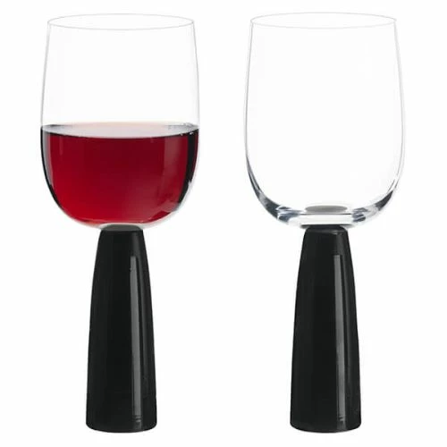 Anton Studios Oslo Set Of 2 Wine Glasses Black - Image 2