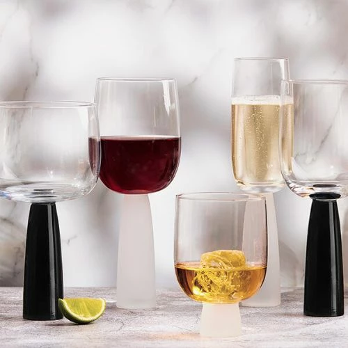 Anton Studios Oslo Set Of 2 Wine Glasses Black - Image 6