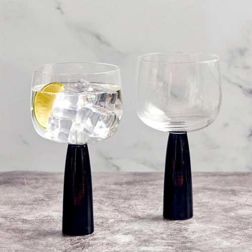 Anton Studios Oslo Set Of 2 Gin Glasses Black - Image 5