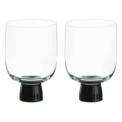 Anton Studios Oslo Set Of 2 DOF Tumblers Black