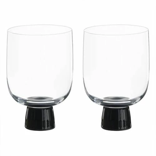 Anton Studios Oslo Set Of 2 DOF Tumblers Black