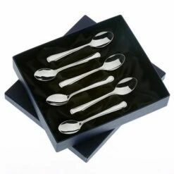 Arthur Price Of England Bead Sovereign Stainless Steel Set Of 6 Coffee Spoons