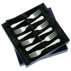Arthur Price Of England Bead Sovereign Stainless Steel Set Of 6 Fruit Forks