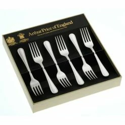 Arthur Price Of England Britannia Sovereign Silver Plate Set Of 6 Fruit Forks