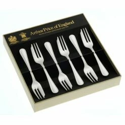 Arthur Price Of England Britannia Sovereign Stainless Steel Set Of 6 Pastry Forks