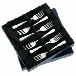 Arthur Price Of England Grecian Sovereign Stainless Steel Set Of 6 Fruit Forks