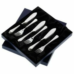 Arthur Price Of England Grecian Sovereign Stainless Steel Set Of 8 Pairs Of Fish Eaters