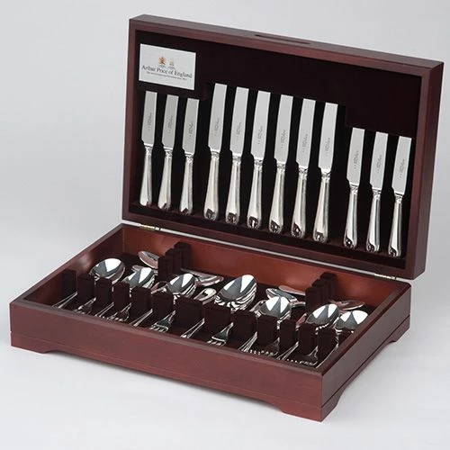 Arthur Price Of England Harley Sovereign Stainless Steel 124 Piece Canteen FREE Twelve Tea Spoons