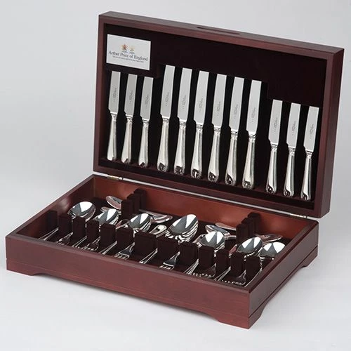 Arthur Price Of England Harley Sovereign Stainless Steel 58 Piece Canteen FREE Eight Tea Spoons