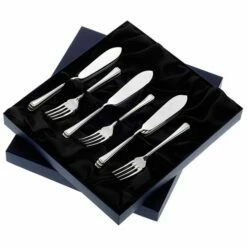 Arthur Price Of England Harley Sovereign Stainless Steel Set Of 8 Pairs Of Fish Eaters