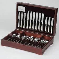 Arthur Price Kings Sovereign Stainless Steel 124 Piece Canteen FREE Twelve Tea Spoons