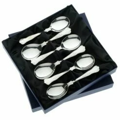 Arthur Price Kings Sovereign Stainless Steel Set Of 6 Fruit Spoons