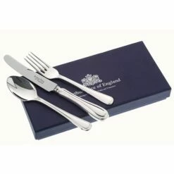 Arthur Price Of England Silver Plated Britannia Design Childrens 3 Piece Cutlery Gift Box Set
