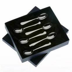 Arthur Price Of England Rattail Sovereign Stainless Steel Set Of 6 Coffee Spoons