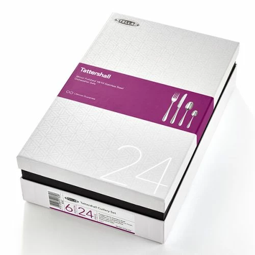 Stellar Tattershall Stainless Steel 24 Piece Cutlery Gift Box Set - Image 4