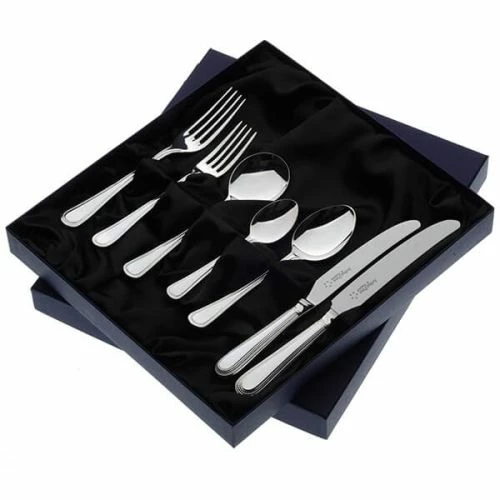 Arthur Price Of England Sovereign Silver Plate Bead 24 Piece Cutlery Box Set - Image 2