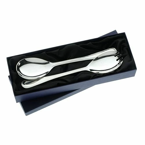 Arthur Price Of England Sovereign Stainless Steel Salad Servers Bead