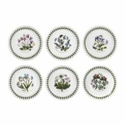 Portmeirion Botanic Garden Bread Plate Set Of 6