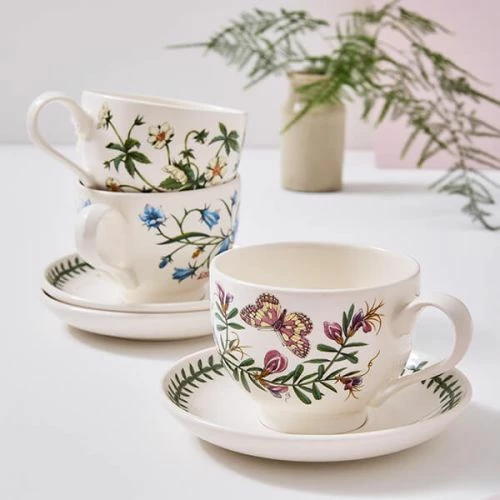 Portmeirion Botanic Garden Breakfast Cup & Saucer Set Of 6 - Image 2