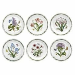 Portmeirion Botanic Garden 8" Plate Set Of 6