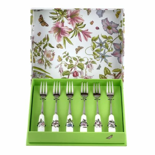 Portmeirion Botanic Garden Pastry Forks Set Of 6 - Image 2