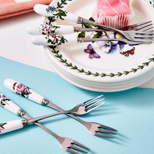 Portmeirion Botanic Garden Pastry Forks Set Of 6 - Image 3