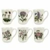 Portmeirion Botanic Garden Flared Tankard Mug Set Of 6