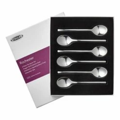 Stellar Rochester Polished Set Of 6 Teaspoons Gift Box Set