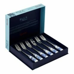 Spode Blue Italian Set Of 6 Pastry Forks